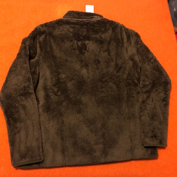 Uniqlo brown fluff yarn fleece zip jacket NWT - Picture 8 of 8
